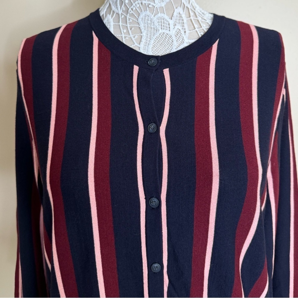 NWT Ann Taylor Button Front Striped Cardigan Mult… - image 3